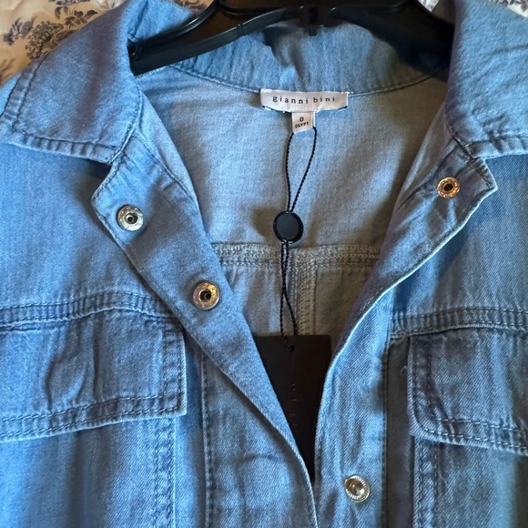 Gianni Bini  Blue Denim romper - Picture 5 of 7